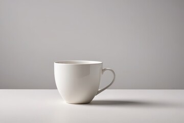 Fototapeta premium a white cup on a table 