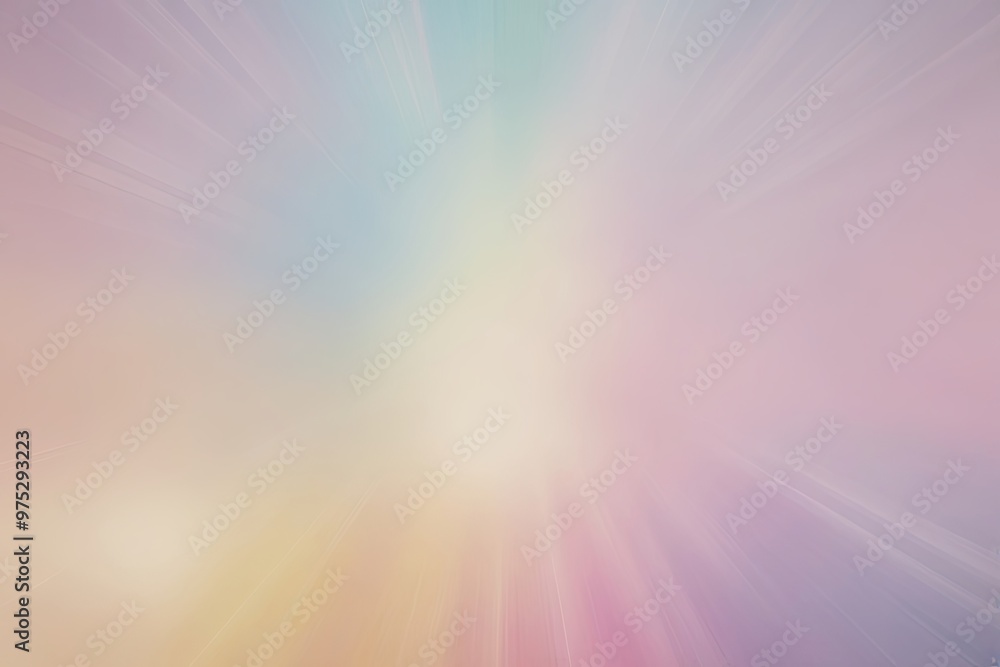 Wall mural 4k soft pastel gradient abstract background with stunning glow and ethereal fog