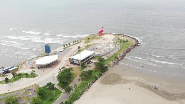 view of the city from the beach santos sp