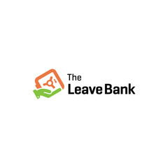 leave bank with money safe bank logo design template