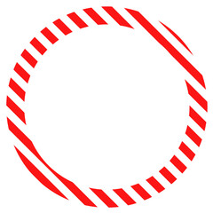 Fototapeta premium Circle shape Red and white background christmas border frame element