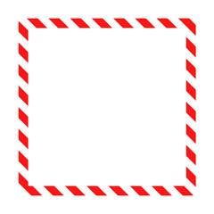 Square line Red and white background christmas border frame element