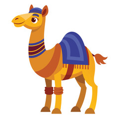 Handsome Camel Clipart Vector Illustration of a Beautifully Designed Camel in a Clean and Detailed Style