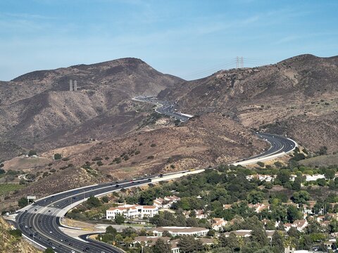 Drone Photograph of The Grade on US-101 Pacific Coast Highway