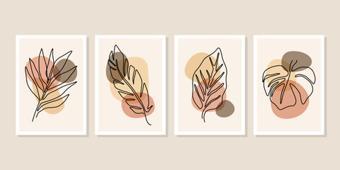leaves continous line shape 4.eps