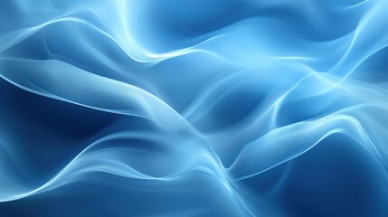 Abstract blue background with flowing lines and light effects.