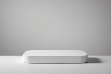 the apple home hub is shown on a white surface                           