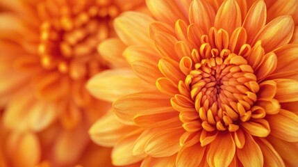 Close-up of a bright orange flower with delicate petals.