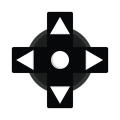 vector illustration of classic game arrow button icon