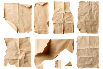 Collection of Crumpled Paper