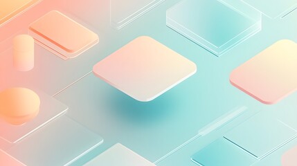 Subtle tech elements on a soft muted gradient background for a minimal design