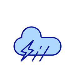 cloud lightning rain  