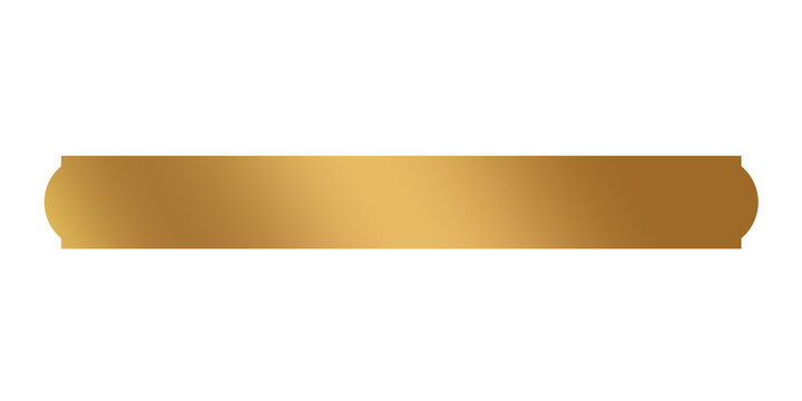 Luxury lower third gold text box banner template png file transparent design