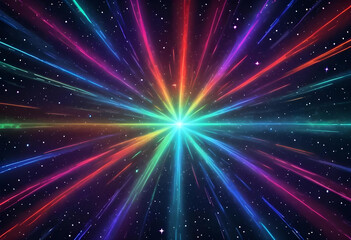 Naklejka premium abstract lines Colorful star pattern background