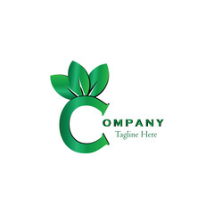 green logo.leaf logo . company logo
