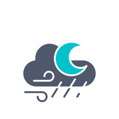 night cloud windy rain  