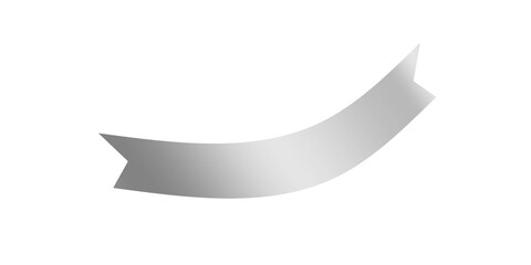 Silver ribbon text box banner template png file transparent design