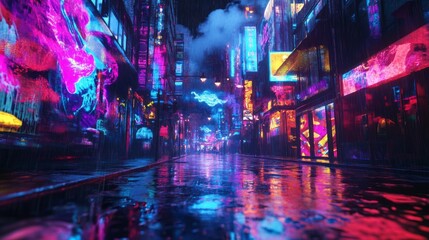 ## 3D Graffiti Comes Alive in Urban Streetlight Glow: AR Art Experience