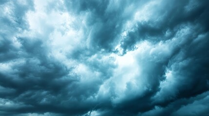 Obraz premium Dark sky with stormy clouds. Dramatic sky rainDark clouds before a thunder-storm.