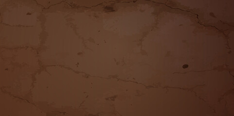 Concrete abstract brown grunge old wall stone cement  texture background.  concrete  brown old wall plaster interior background. Design for poster, banner, wallpaper, vector illustration