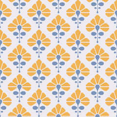 Fabric Prints' Beauty. Seamless Patterns with Mosaic Ornaments