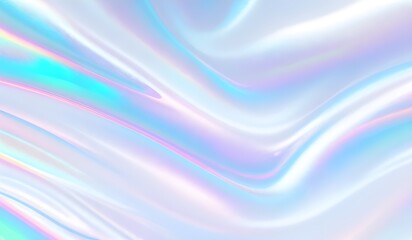 Holographic background seamless trendy iridescent light foil texture. Soft holographic pastel unicorn marble background pattern. Modern pearlescent blurry abstract swirl illustration.	
