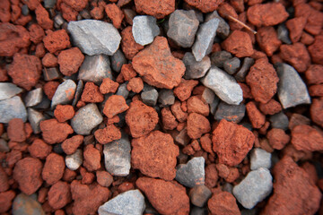 background of red stones