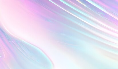 Obraz premium Holographic background seamless trendy iridescent light foil texture. Soft holographic pastel unicorn marble background pattern. Modern pearlescent blurry abstract swirl illustration. 