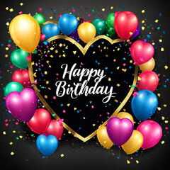 Birthday or anniversary celebration background 
