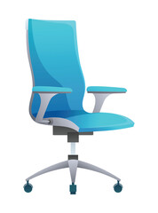 Office chair vector illustration isolated on white background