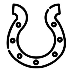 horseshoe Line Icon