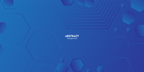 abstract background with hexagons. futuristic background concept in blue color. eps 10