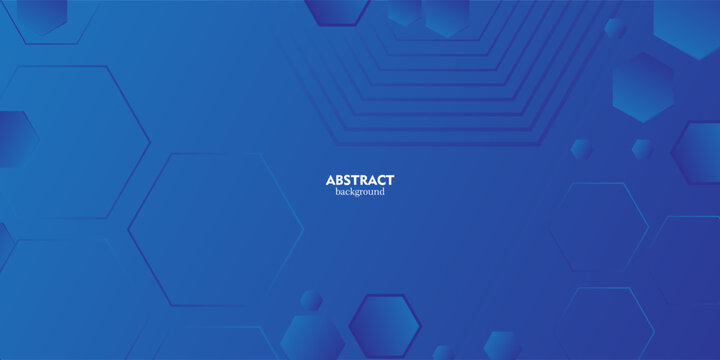 abstract background with hexagons. futuristic background concept in blue color. eps 10