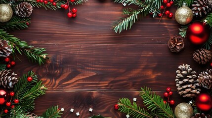 A festive Christmas border background that brings the holiday spirit to life. There are twinkling Christmas lights in various colors like red, green, and white