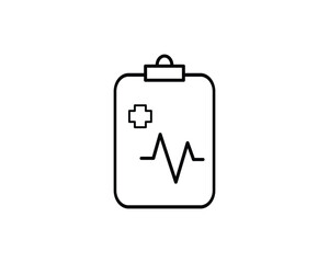 Medical history icon vector symbol design illustration