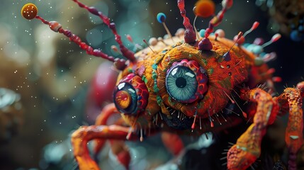 Abstract Colorful Creature