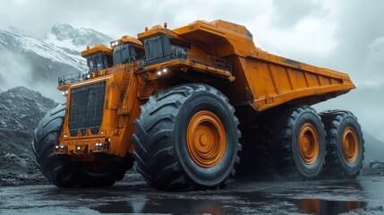 Obraz premium quarry dump truck