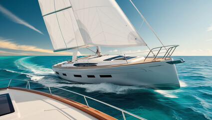 sailing boat on the sea