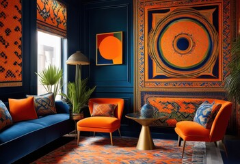 vibrant wall patterns textures enhancing stunning interior designs bold colors unique styles, interiors, decorative, artistic, modern, contemporary