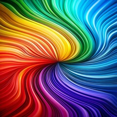 Abstract rainbow swirl background with depth of field for a dynamic look
