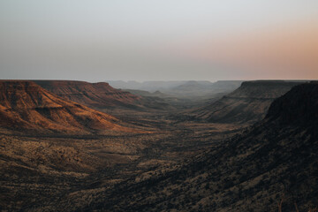 sunrise in the mountains
