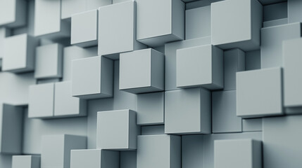Realistic 3D Cube Pattern for Modern Wallpaper