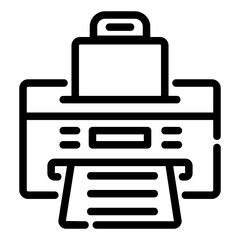 printer Line Icon