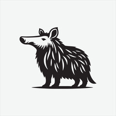 Aardvark  vector design white illustrator