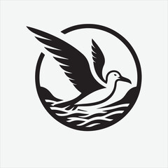 Albatross    vector design white illustrator