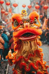 Chinese New Year, Lion Dance on the Streets