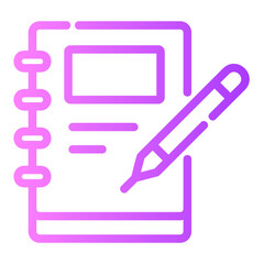 notebook Gradient icon