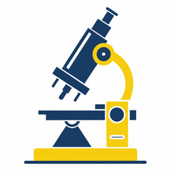 Scientific Microscope Vector for Laboratory and Research Designs