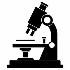 Stylish Microscope Vector for Classroom and Learning Themes