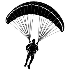 Minimalist Parachute Clipart for Outdoor Enthusiasts